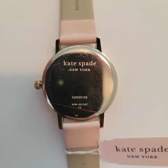 NWT Kate Spade Ladies Metro Monogram Leather Watch - Picture 6 of 8